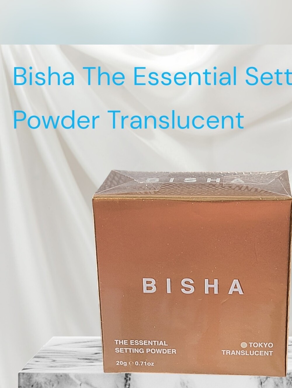 BISHA The Essential Setting Powder - Tokyo Translucent Sealed NIB 20g/.71oz